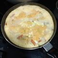 El cooksnap de Andres Betancur cuando hizo Huevo a la cacerola, con 3 quesos.