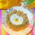 Sumita Roychowdhury's cooksnap of when they made এগ ভেজিটেবল চাউমিন(Egg vegetable Chow mein Recipe ln Bengali).