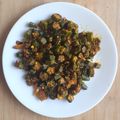 Hema Wane's cooksnap of when they made फ्राय भेंडी मसाला (fry bhendi masala recipe in marathi).