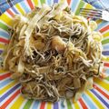 El cooksnap de Eva Garrido Leon cuando hizo Tallarines con gambas y gulas.