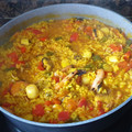 El cooksnap de Manuel Pérez cuando hizo Paella de marisco.