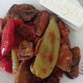 Cooksnap από Έφη Λιακοπούλου στη συνταγή Σουντρουμούς (μελιτζάνες & πιπεριές τηγανητές με σάλτσα ντομάτας)