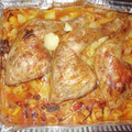 El cooksnap de Marta Gomez cuando hizo Pollo al horno con patatas a la cerveza.