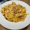 El cooksnap de Mar Gil cuando hizo Espaguetis a la carbonara.