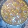 El cooksnap de margadan1970 cuando hizo Albóndigas guisadas con sepia y guisantes.