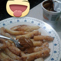 El cooksnap de Gabii Olarte cuando hizo Churros rellenos de dulce de leche.