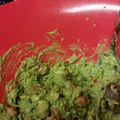 Lakin's cooksnap of when they made Guacamole.