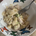 El cooksnap de Isabelle Gonzalez cuando hizo Pasta penne con pollo, brócoli y salsa Alfredo.