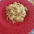 El cooksnap de Javiera cuando hizo Arroz Árabe.