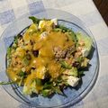 El cooksnap de TLLFAUS cuando hizo Ensalada de brotes, queso brie, nueces y salsa de mostaza y miel.