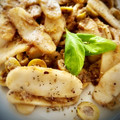 El cooksnap de Arianne cuando hizo Gnocchi con aceitunas rellenas en salsa de limón y anchoas.