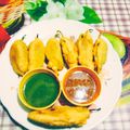 Ramaben Joshi's cooksnap of when they made ભરવા મિર્ચી પકોડા (Stuffed Chilli Pakoda Recipe in Gujarati) (Jain).