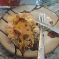 Andie 's cooksnap of when they made Bacon chedder stuffed chicken.