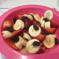 El cooksnap de Adri Cocina! cuando hizo Desayuno saludable: Banana, frutillas, cereales y miel.