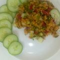 Phardeeler 's cooksnap of when they made Fried Couscous (Mixed With Minced Meat) And Coleslaw.