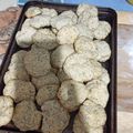 El cooksnap de Victoria Charreau cuando hizo Galletitas de queso, orégano, sésamo y chía.