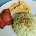 Cooksnap dari Qing Avileo untuk resep Nasi lemak pandan / nasi ijo