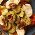 El cooksnap de Cuqui Bastida cuando hizo Ensalada de tomate, aguacate, mozzarella y anchoas.