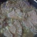 El cooksnap de Marcela Mendevil cuando hizo Hígado encebollado al disco con puré mixto.