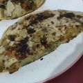 El cooksnap de Erika Rosano cuando hizo Tortilla de verduras vegana.