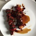 El cooksnap de arielinukai cuando hizo YAKITORI (brochetas de pollo).