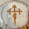 El cooksnap de Julia cuando hizo Tarta de Santiago.