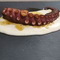 El cooksnap de Ignazio Soler Gimeno cuando hizo Pulpo frito con crema de patatas y salsa de adobo.