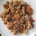 candy-rose's cooksnap of when they made Chicken thigh, pasta and veggie leftovers.