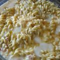 El cooksnap de Paula Trovato cuando hizo Cocina para pareja: Macarrones con queso.