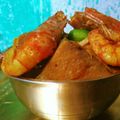Saheli Mudi's cooksnap of when they made ওল চিংড়ি (ol chingri recipe in Bengali).