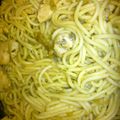 Dee026's cooksnap of when they made Spaghetti with olive oil, shallots and garlic with grilled chicken.