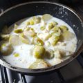 El cooksnap de cmpauwels cuando hizo Repollitos de Bruselas en yogur, sobre base de avena y gratinados con queso.