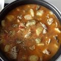 El cooksnap de rosa cuando hizo "Marmitako" de atún.