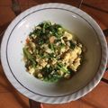 Cooksnap dari fathimahisaac untuk resep Tumis bayam orak arik telur berkuah