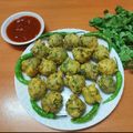 Dimple Prajapati's cooksnap of when they made Methi Pakora.
