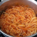 El cooksnap de hornachos51 cuando hizo Spaguetti con carne picada.