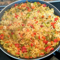 El cooksnap de Bea cuando hizo Fideuá de verduras.