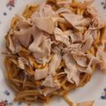 El cooksnap de Carles Teixidó cuando hizo Spaghettis con salsa de verduras.