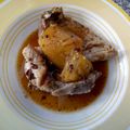El cooksnap de Cecilia López cuando hizo Chuleta agridulce.