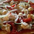El cooksnap de Becky cuando hizo Pizza vegetal con queso de cabra.