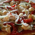 El cooksnap de Becky cuando hizo Pizza vegetal con queso de cabra.