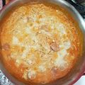 El cooksnap de Eliu E. Gaspar Rivera cuando hizo Espagueti con salsa boloñesa y salchichas.