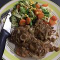 Cooksnap dari Davina Iyut untuk resep Double Grill Beef & Chicken Steak w/ Blackpepper Sauce