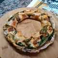 El cooksnap de Horacio cuando hizo Corona (1) de verduras y espárragos.