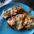 El cooksnap de Anna Garcia cuando hizo Berenjenas rellenas de atún.
