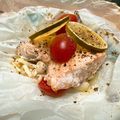bambi Hsu 的 氣炸鍋「紙包奶油檸檬鮭魚」清爽開胃！！ cooksnap
