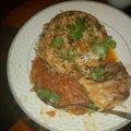 evah shikoo's cooksnap of when they made Chinese Stir fried Rice with stewed drumsticks.