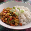 El cooksnap de Javier Pérez cuando hizo Curry de verduras y garbanzos con arroz basmati.