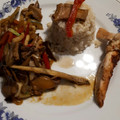 El cooksnap de gabriel cuando hizo Wok de shiitake con verduras.