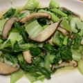 小媽簡單煮 的 青江菜炒乾香菇 cooksnap